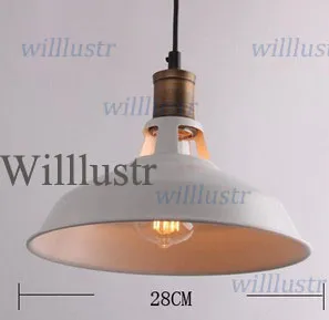 Metalowy Shade Wisiorek Loft Lampa Północna Europa Styl Edison żyrandol żarówka żarówki Zawieszenie Oświetlenie jadalni foyer światło