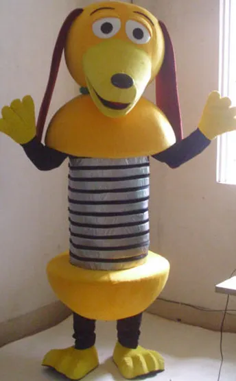 A versão mais recente de Slinky dog ​​mascot Costume suit hot sale, .Halloween and Christmas Party fancy dress
