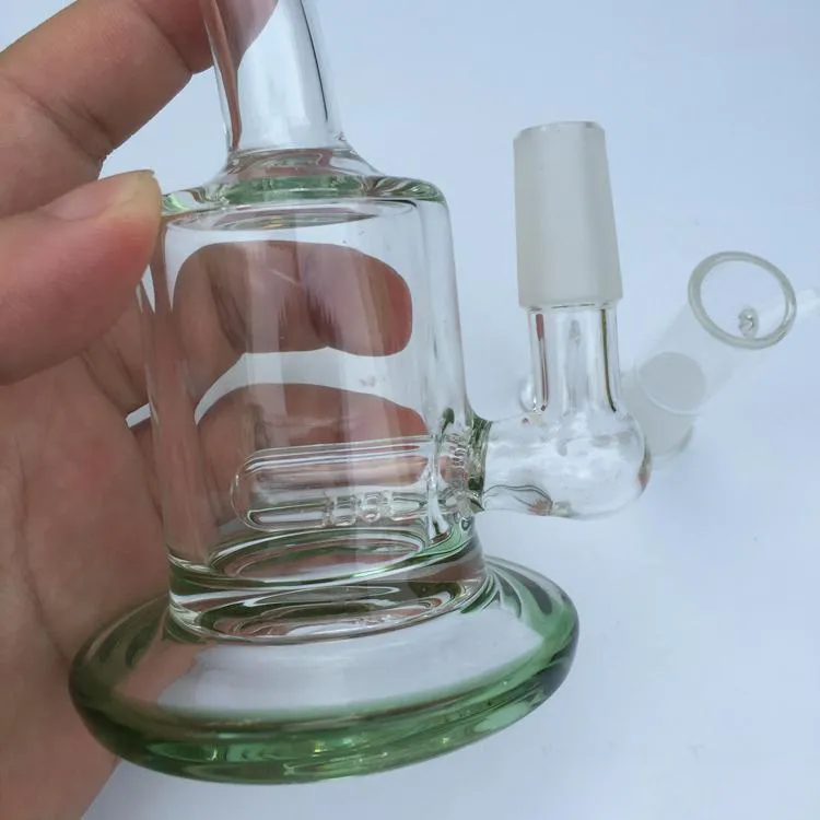 Wholesale In Stock Clear glass pipe Glass bubbler smoking pipe water Glass bong 14.4mm joint 