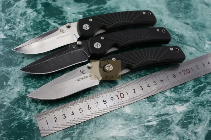 DC-A4 Sunstreaker Pattern Folding Kniv 8CR15Mov StoneWash Blade G10 Handtag Camping / EDC / Jaktkniv Presentförpackning