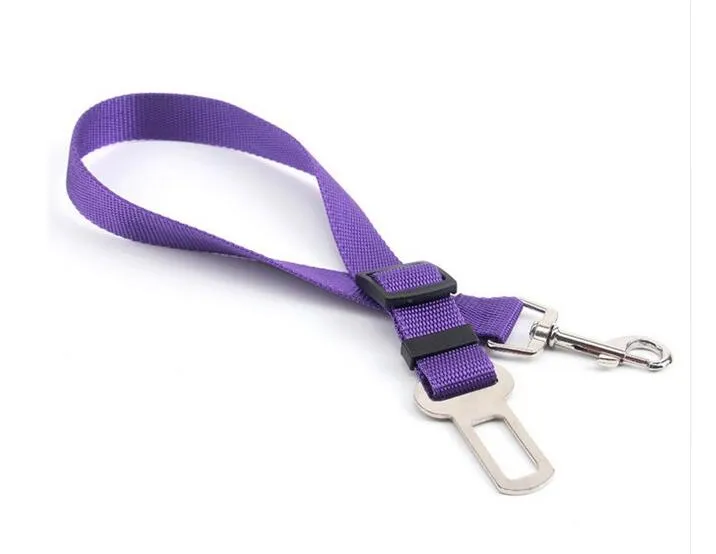 harnais de ceinture de sécurité de voiture de chat de compagnie réglable ceinture de sécurité du véhicule pour chiens clip de ceinture de sécurité largeur 2.5cm chien ceinture de sécurité de voiture chaîne de chien