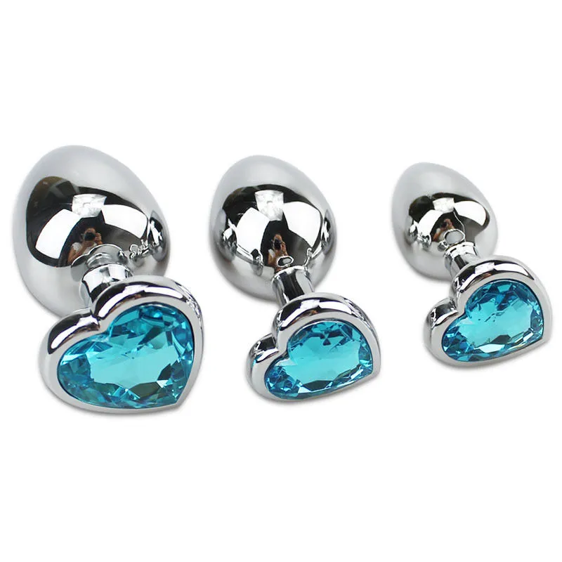 Petit Moyen Grandes Tailles Plug En Acier Inoxydable Bijoux En Cristal Anal Jouets Butt Plugs Gode Produits Pour Adultes pour Femmes et Hommes4383158