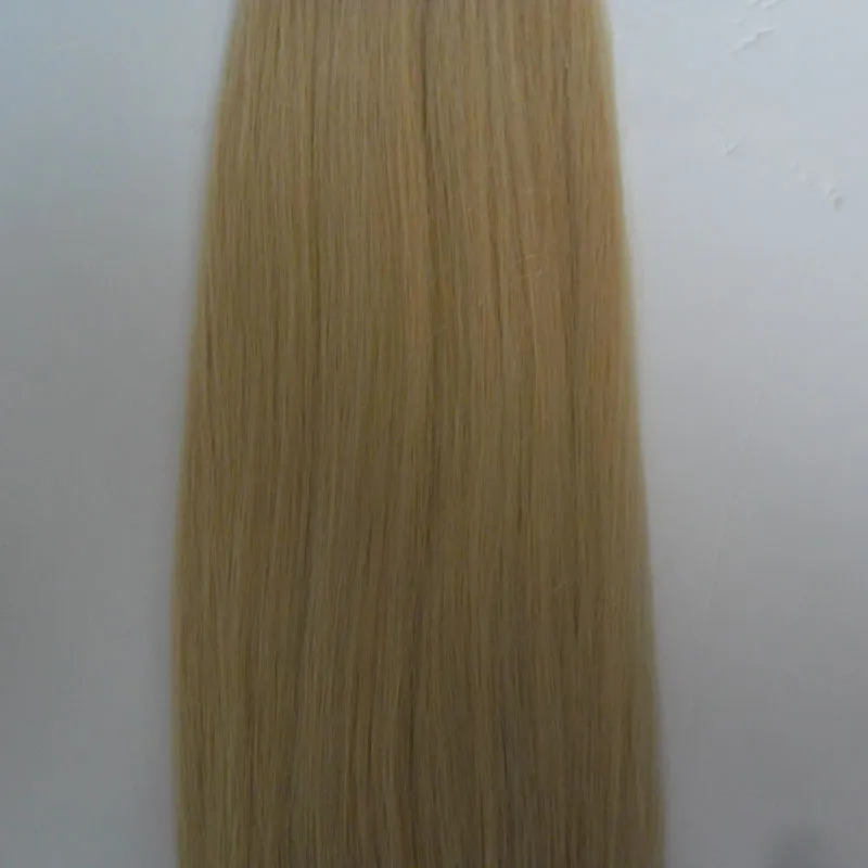 Estensioni dei capelli del nastro biondo platino 100g 40 pz / lotto biondi capelli vergini brasiliani trama di trama della pelle nastro adesivo estensioni dei capelli prodotti