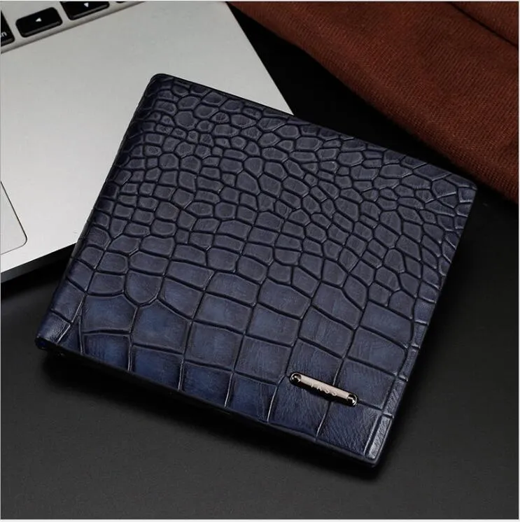 New Drop shipping Fashion Gentlemen prefer short wallets clutch leather men women Business card holders wallet
