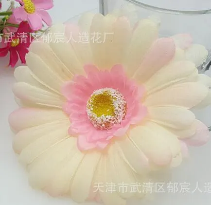 Simulazione Gerbera testa di fiore Gerbera margherita fiore accessori capelli borsa decorata fiori artificiali margherita