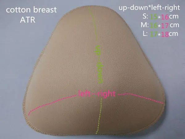 Cotton Fake Boobs for Breast Cancer Postoperative Period or Push Up Chest S M L1476677