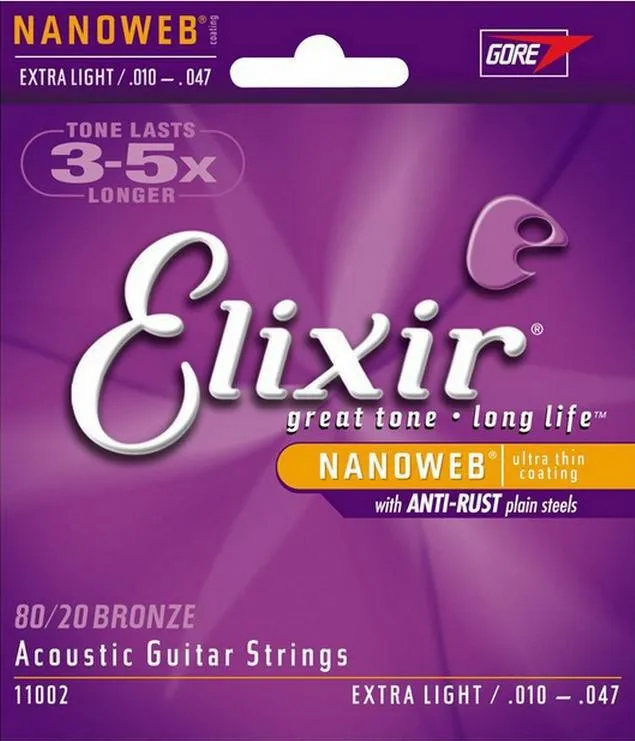010047 11002 Nanoweb Acoustic Guitar Strings Musical Instrument Guitar Parts Whole9690236