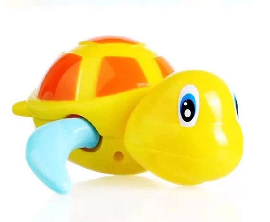 Cute Cartoon Animal Baby Bad Speelgoed Zwemmen Schildpad Wound-Up Chain Clockwork Kids Classic Toy Kinderen Gift Plastic Speelgoed