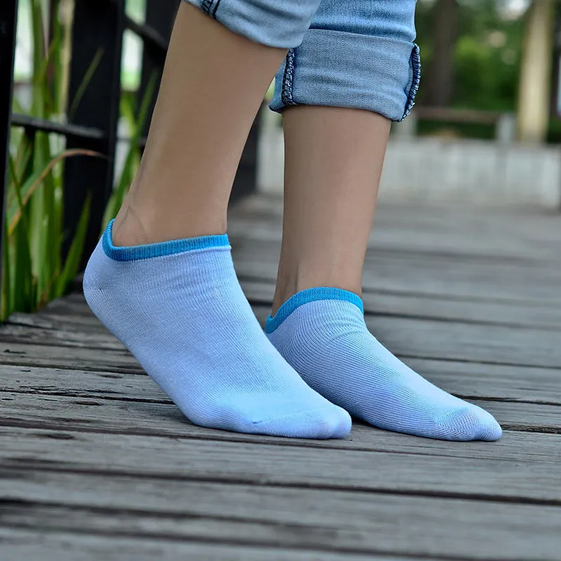 Whole-New Candy Colors Fashion Male Socks Sport Asakuchi Casual Summer Men's Socks Middle School Man Size Socks10pairs lo3348