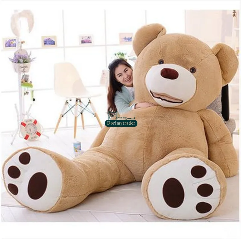 Dorimytrader Jumbo Smiling Bear Toy Large Stuffed Soft Plush Bears Doll Great Baby Lover Gift Decoration DY61019