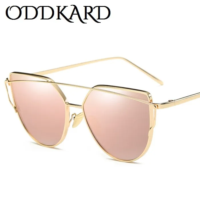 ODDKARD نظارات شمسية عصرية للرجال والنساء العلامة التجارية مصمم القط العين النظارات oculos دي سول UV400