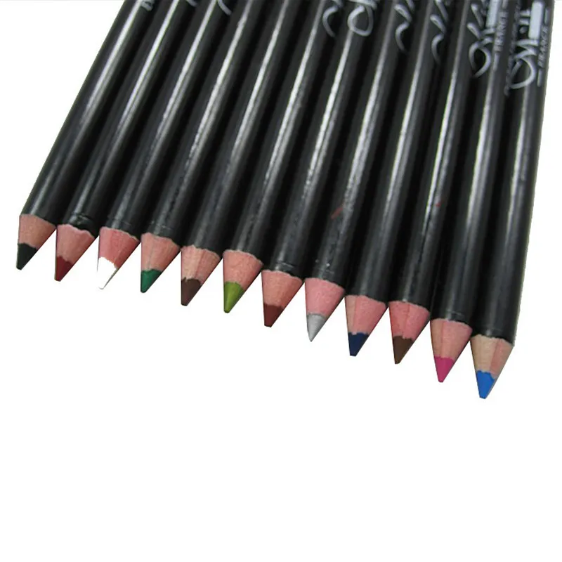 Maquiagem Lápis de Olhos M.N 12 Cores à Prova D 'Água Sobrancelha Beleza Caneta Eyeshadow Liner Lip Sticks Eyeliner Cosméticos Lápis