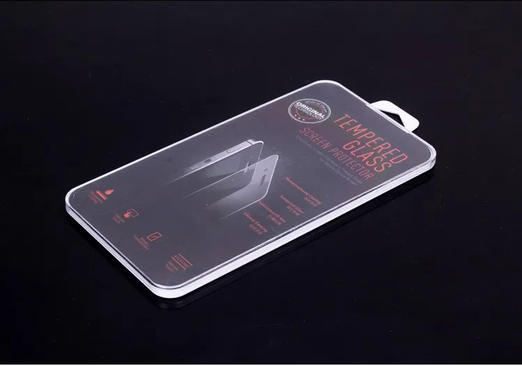 Plastic Packaging Box for Tempered Glass Screen Protector Retail 8 Inch Packaging BOX with Hang Hole