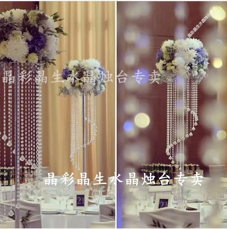 accessoires de mariage mariage route de cristal piliers beaux piliers de cristal centre de table pour la décoration de mariage