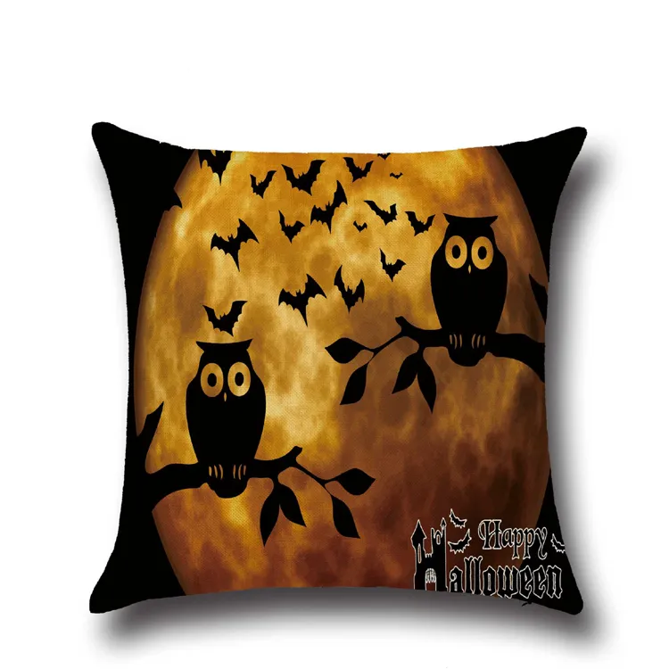 Night Owl Bat Terrorist House Formiche giganti Elemento di Halloween Federe Cuscino decorativo la casa Regalo di festival YLCM