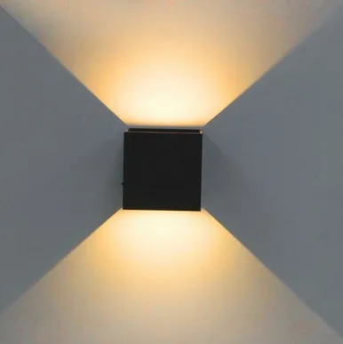 Lámpara de pared impermeable para exteriores, fuente LED de 20W y 7W, iluminación arriba y abajo, luz moderna minimalista para interiores y exteriores, luz para porche y jardín