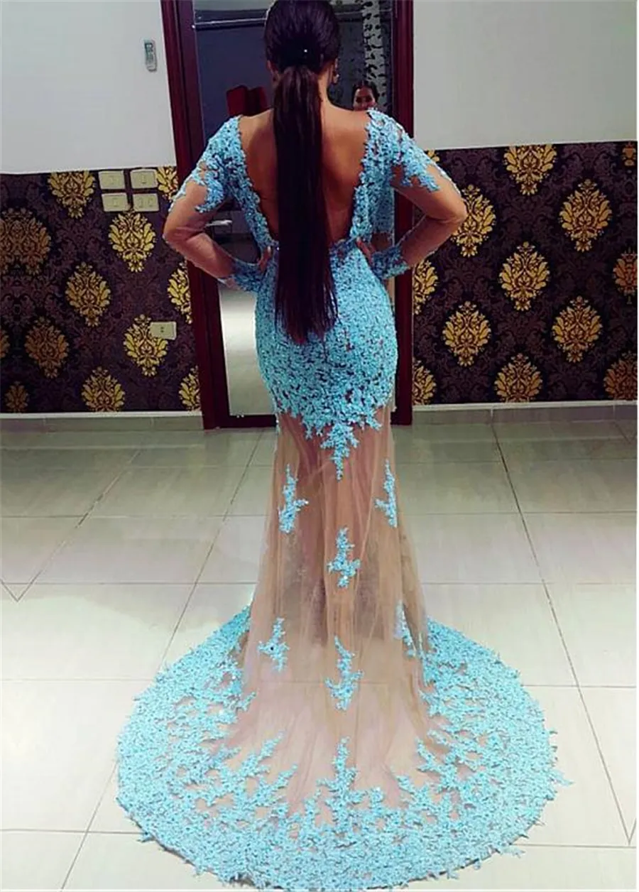 Bateau Neckline Mermaid Formal Dress