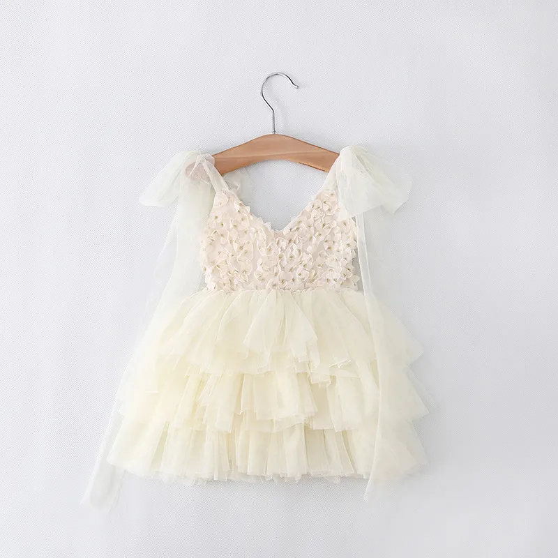 Bebés Meninas 1 a 5 anos vestidos suspender verão tule, as crianças se vestem, crianças boutique tutu roupas estilingue, R1ES505DS-55