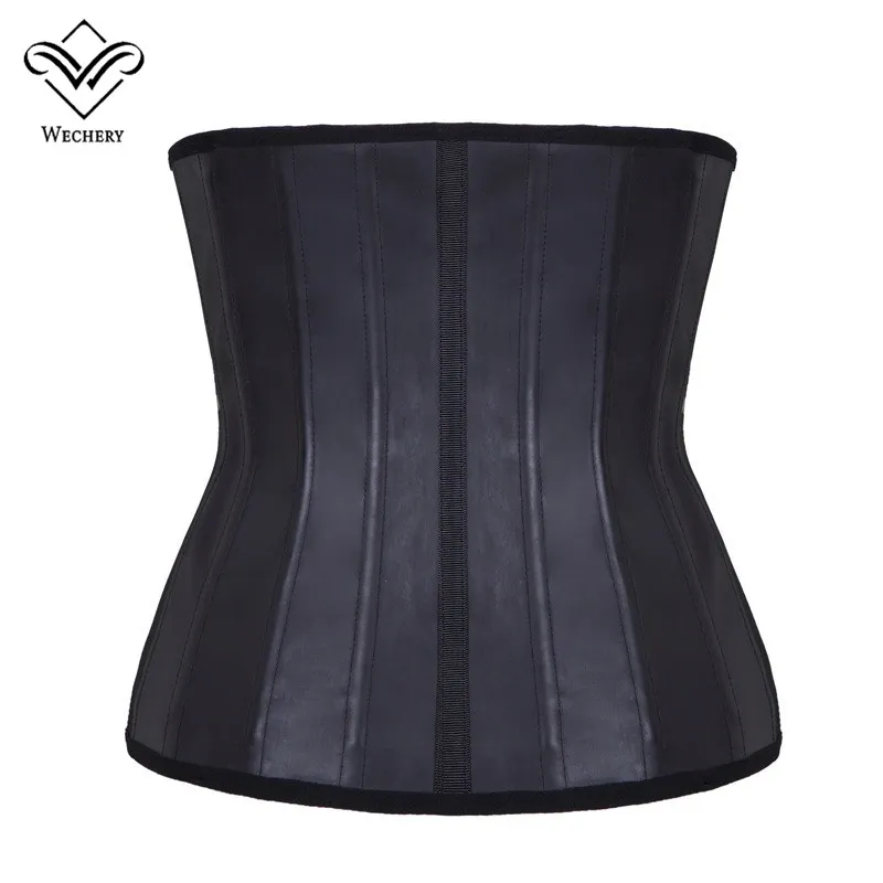 Latex taille formateur Corset ventre minceur ceinture gaine corps Shaper modélisation sangle taille Cincher 25 acier os XS-6XL226d