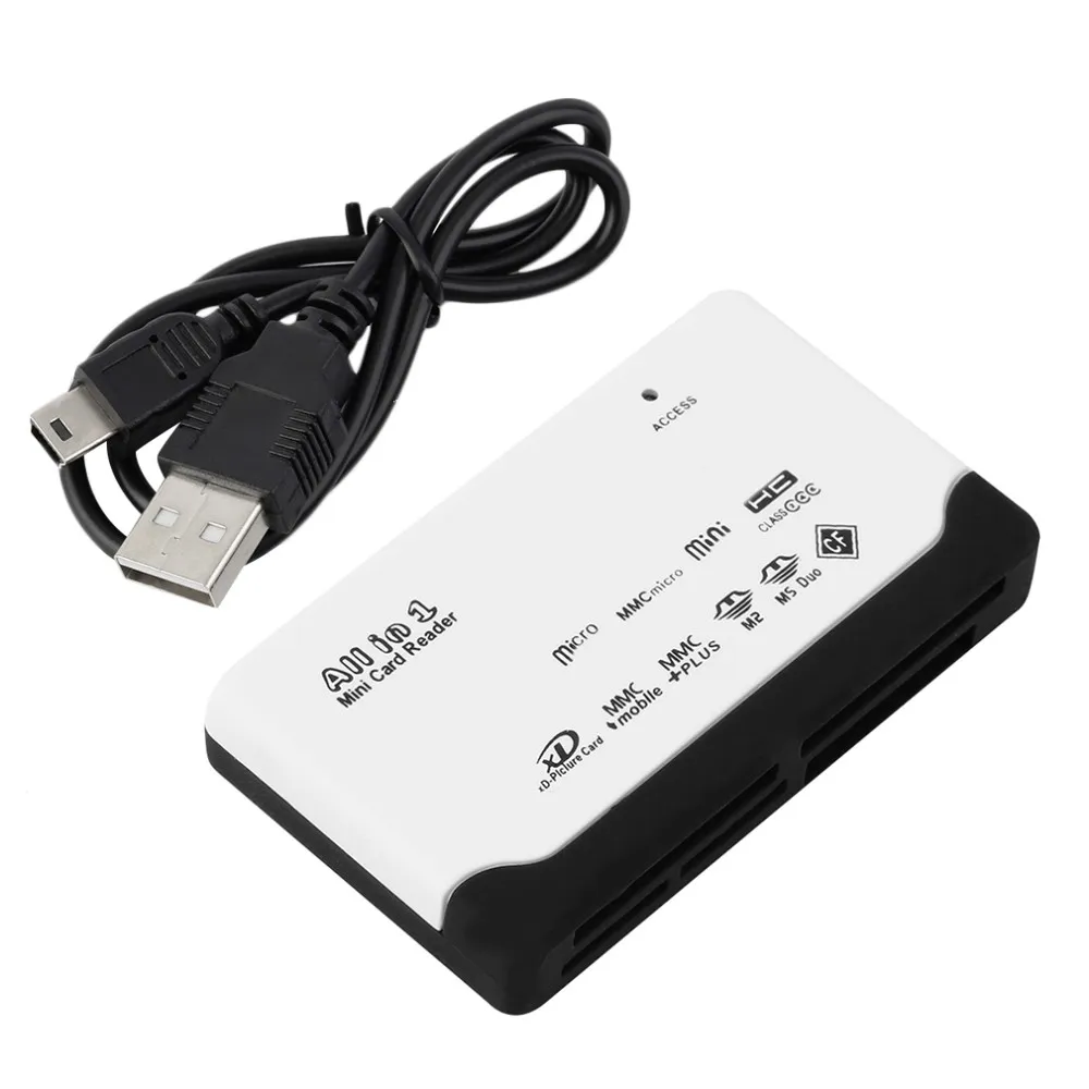 Universal All in 1 One Fast Read Speed ​​USB 2.0 Multi Memory Mini Card Reader Adapter CF MS T-Flash TF M2 XD MMC