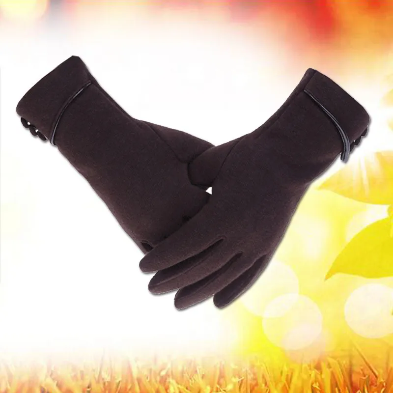 Gants coupe-vent en polaire pour téléphone à écran tactile pour femmes vêtements chauds d'hiver Gants coupe-vent en polaire pour téléphone à écran tactile pour femmes hiver chaud W2945055