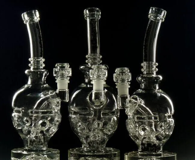 Новые стеклянные бонг FAB-яичные бонги Оригинальные Faberge яичный водяной водяной труб рециркулятор Bong нефтяной выгрефа Dabs Glass