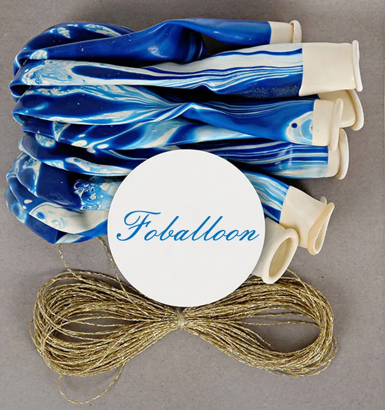 Creative Colorful 12 Inch Marble Agate Latex Balloons Birthday Party