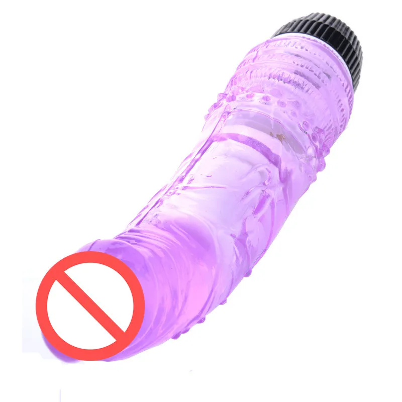 Soft Jelly Crystal Multispeed Wasserdichter realistischer Dildo-Vibrator Penis Leistungsstarke G-Vibe-Vibratoren für Frauen-Sexprodukt