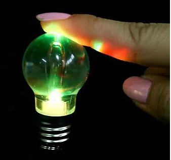 pas cher nouveauté LED ampoule en forme d'anneau porte-clés lampe de poche coloré mini-lumières lampe