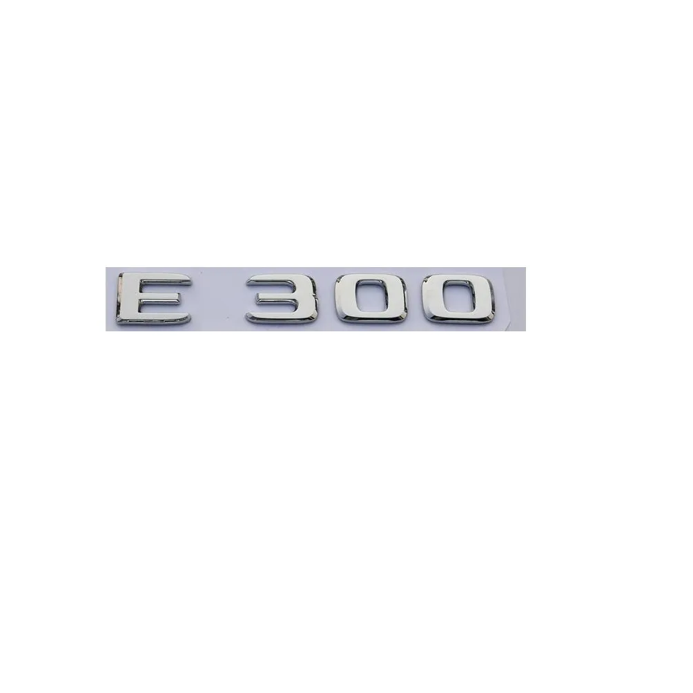 Chrome Brev Nummer Trunk Emblems märken Klistermärken för Mercedes Benz E300 2017
