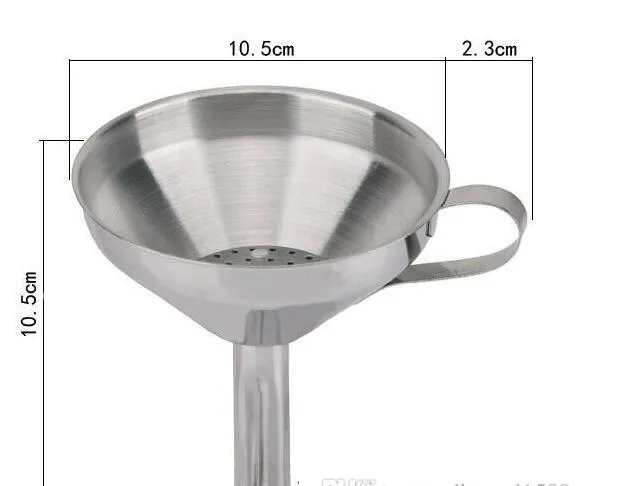 4 Inch Stainless Steel Funnel With Detachable Strainer Kitchen Tools Funnels SF FEDEX UPS EMS 4820728