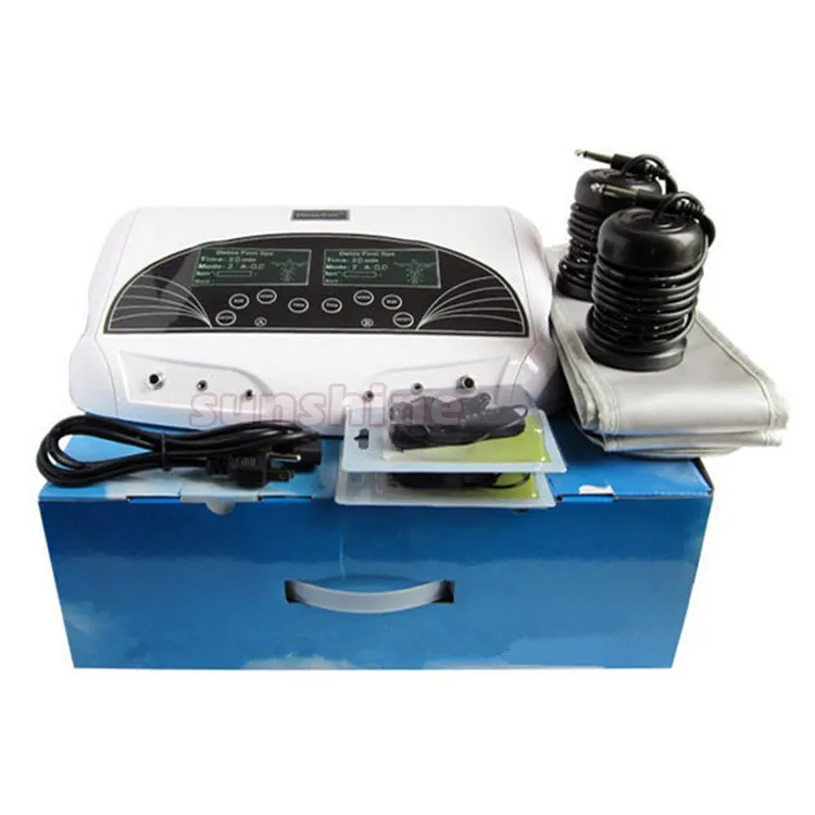 Högkvalitativ fotdetoxjoniseringsmaskiner Dual Detox Cell Foot Spa Machine Infrared Ray med två person för hemanvändning2943598