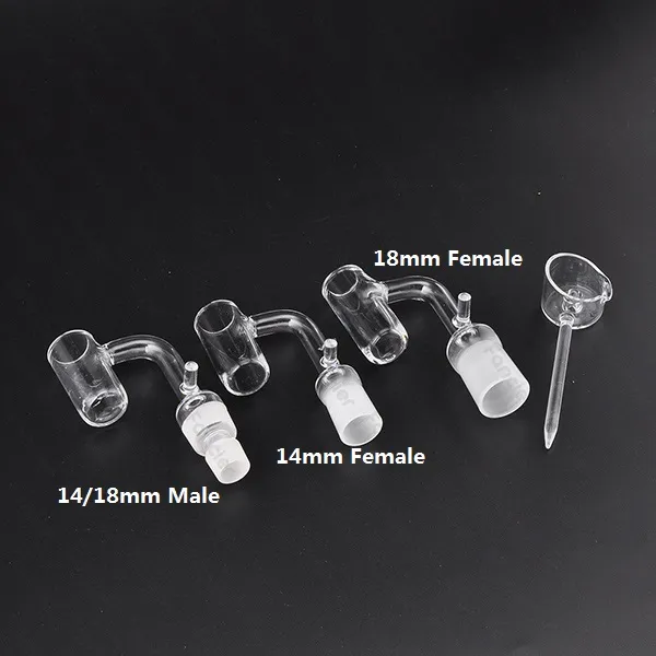 Quartz Nail 14 18 MM Female Male Fit For 19.8MM Inner Diameter Heater Coil for Glass Silicone Water Pipe In Stock