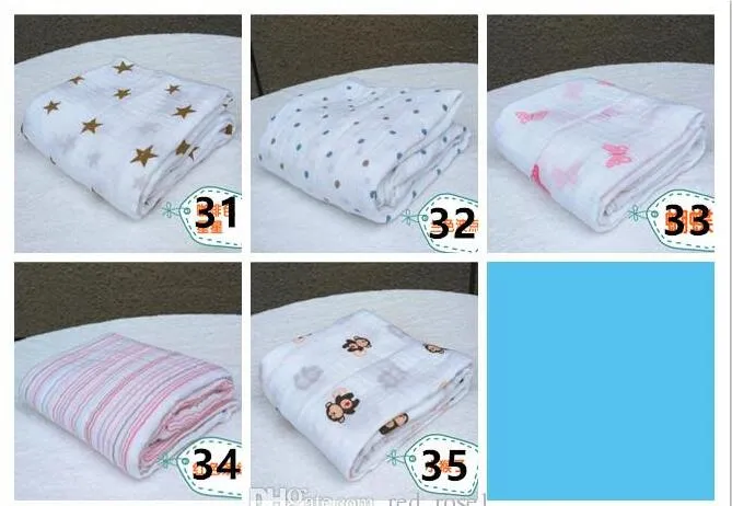 35 Coperta in mussola stile aden anais coperta fasciatoio bambini coperta in spugna bambini primavera estate coperta neonati 120 * 120 cm