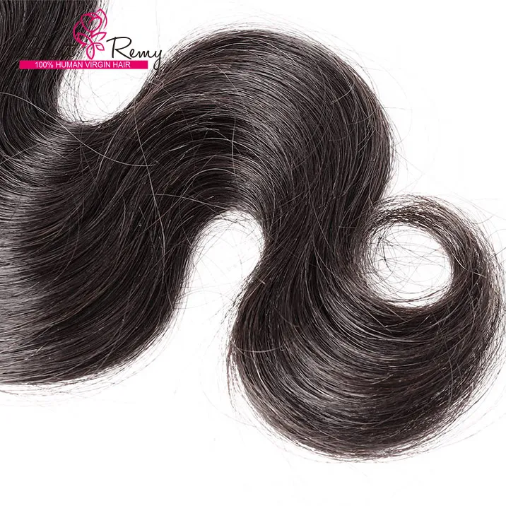 3 stks / partij 8-34 inch Menselijk haar Weave Dyable Natuurlijke Kleur Golvend Indiaas Haar Body Wave Hair Weeft Greatremy Hairextensions