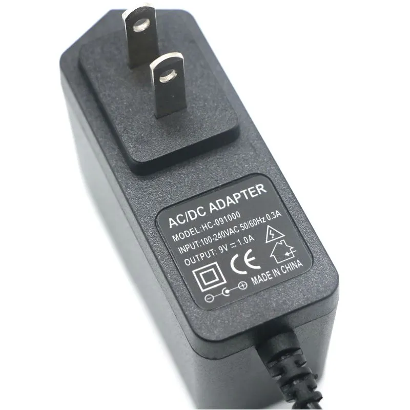 9V 1A/1000mA Long Power Adapter 1.8m AC 100-240V To DC 9V 1A 9W - Foto 3