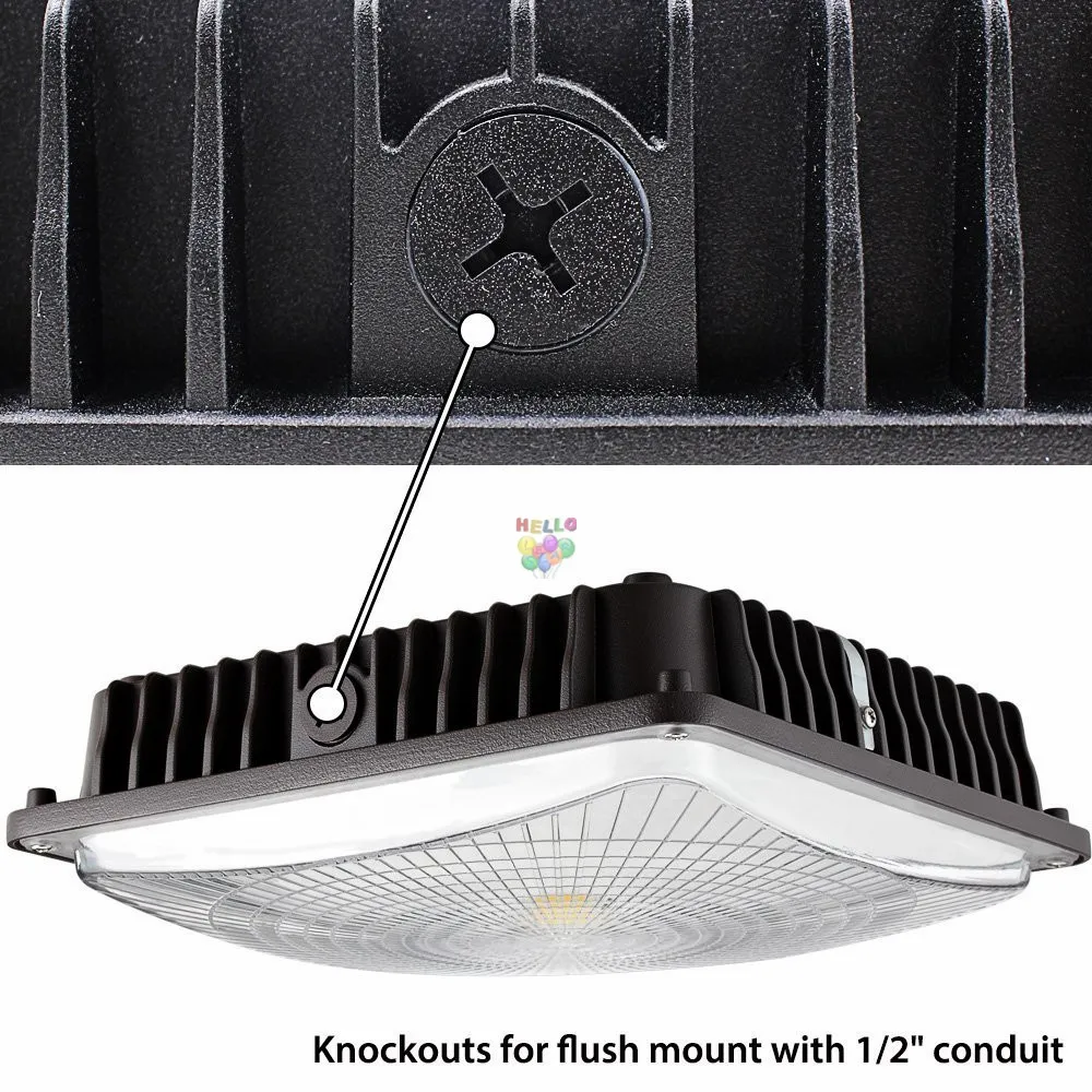 GARANTI 5 år 40W 60W 80W LED -strålkastare för lagerverkstadshalllobby IP65 Outdoor LED Canopy Lights AC 85277V2257198