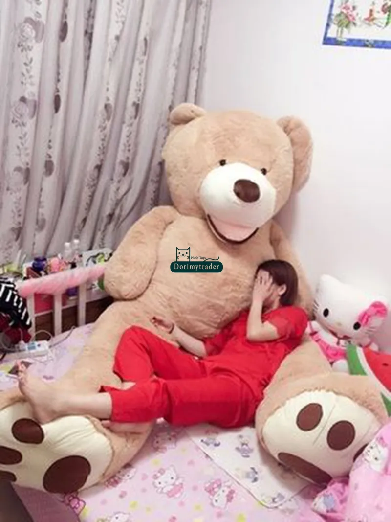 Dorimytrader Plush 2m Teddy Bear Skin Cover Soft And Smiling Hull Toy 340cm 260cm 200cm Cotton Stuffed DY61021 From Dorimytrader 68.35 DHgate.Com