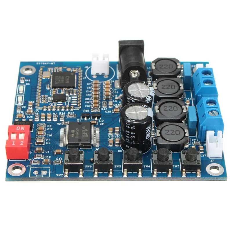 Freeshipping Durable Quality Digital Bluetooth CSR4.0 Audio Receiver Amplifier Board Module TDA7492P 25W + 25W