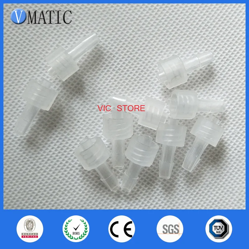 100pcs / lot 5 32inch-Barb Male Luer Conique Raccord polyprop Luer Lock Conique Connector342v