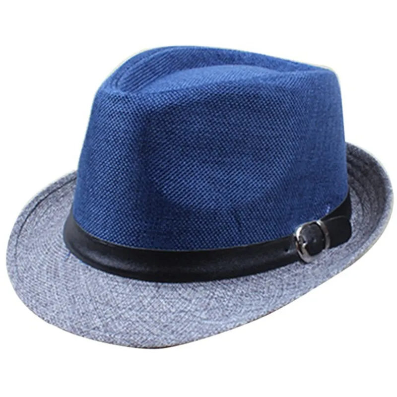 Groothandel-2016 Merk Zomer Mannen Cool Fedora Hoeden Mode Breed Bravel Hoeden Jongens Gangster Caps