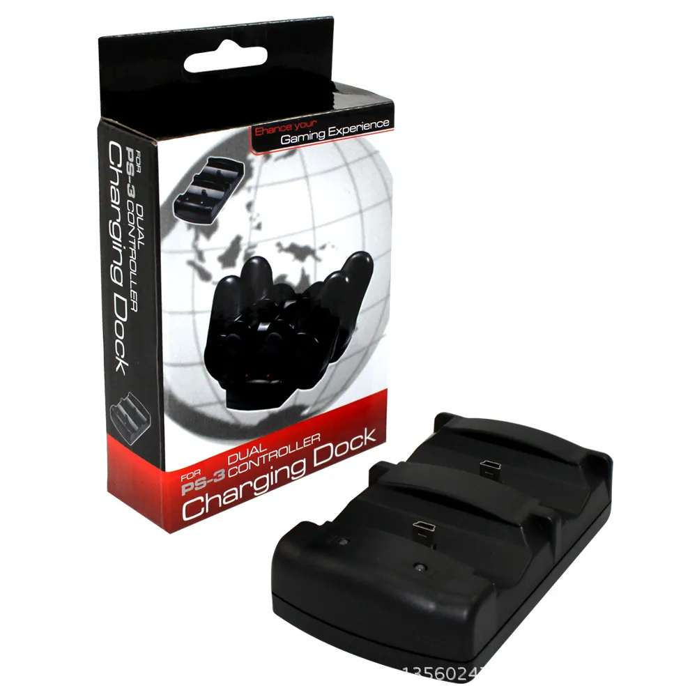 Chargeur de station d'accueil double 2 en 1 pour manette sans fil Sony PS3 PS4 / manette PS3 PS4 Playstation 3 4