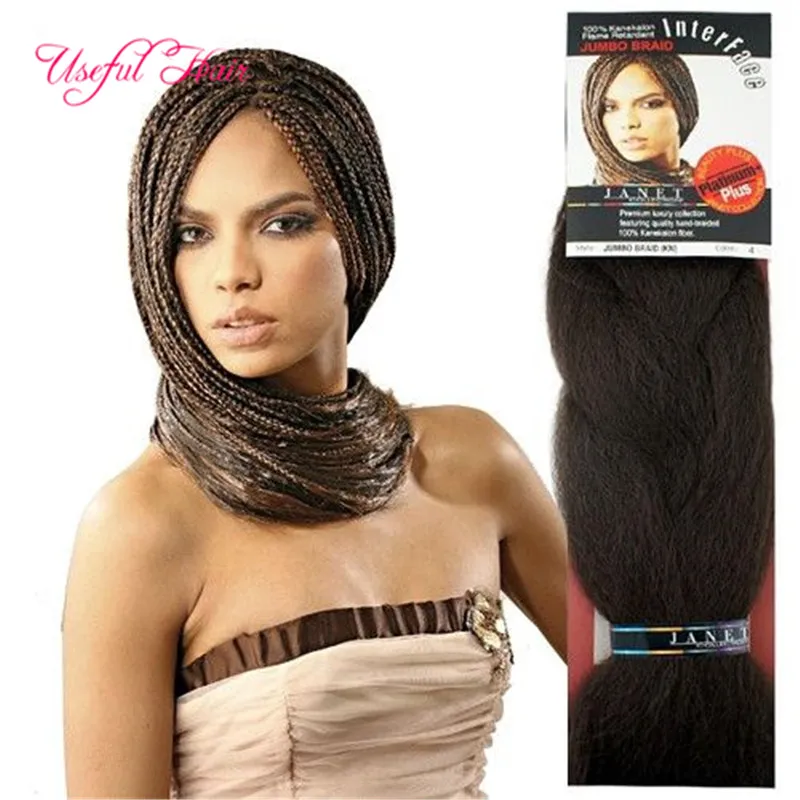 24inch Ombre brown color JUMBO BRAIDS extensiones de cabello SYNTHETIC braiding hair extensions crochet braids hair e-pression braiding