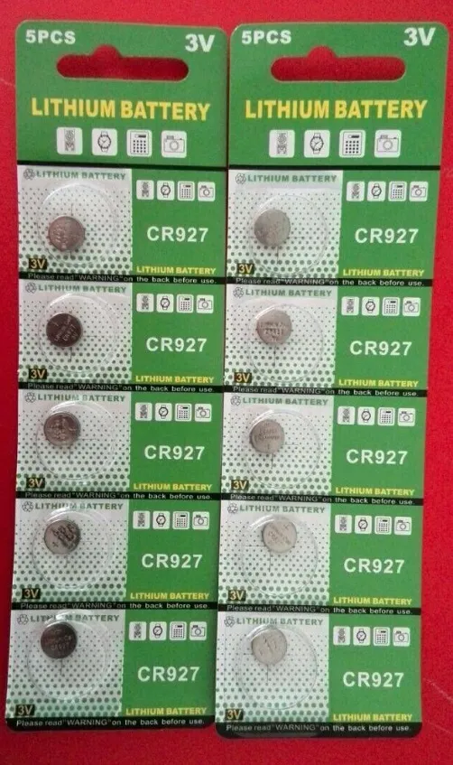Of 1000 CR927 Lithium Button Cell Ag1 Watch Battery Equivalent With