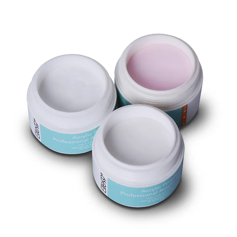 Gorąca sprzedaż Profesjonalne akrylowe proszek Kryształowe Porady Nail Art Porady Budowniczy Manicure Pink White Clear 15g / szt