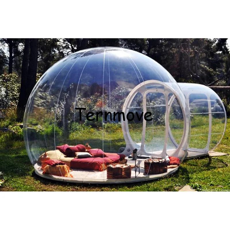 HTZYHSTORE Opblaasbare Kamer Bubble Hotel Bubble Trade Show Room Gratis verzending Opblaasbare Clear Bubble Tent, Camping Tent, Dome Tent, Gazon Tent