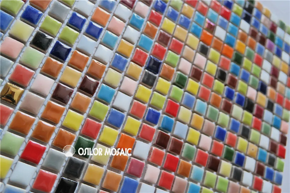 colorful ceramic mosaic tile for bathroom and kitchen decoration wall tile floor tile 4 square meters lot5580940