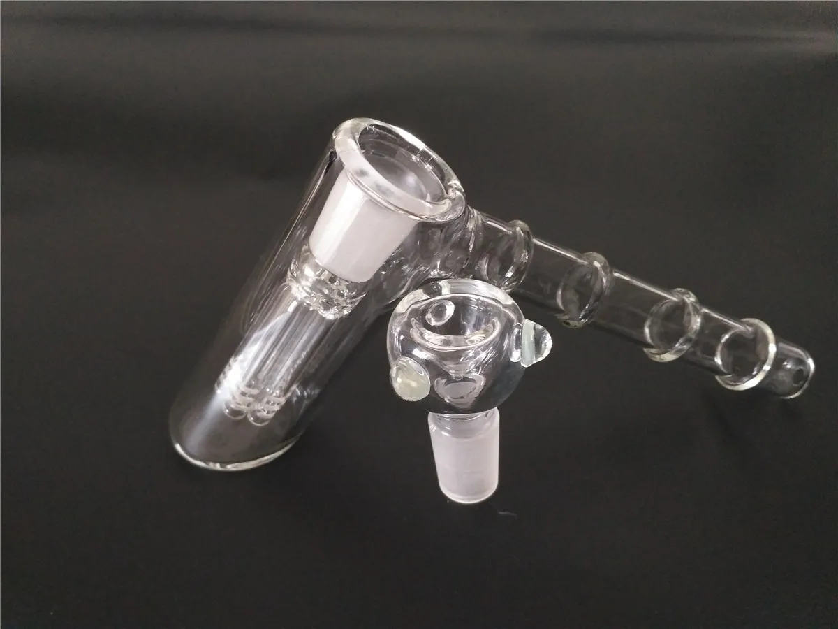 Glazen hamer bongs 6 arm rokende buizen percolator bubbler as catcher water pijp glas rokende buizen 18mm glazen bongs