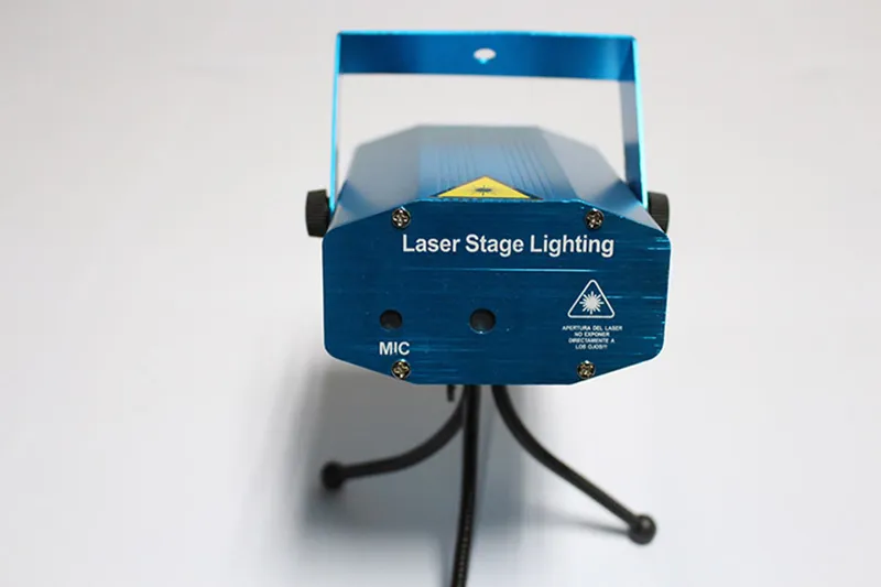 Bärbar 150mW Mini LED-projektor Laser Light Stage Lighting DJ Disco Party Bar Club med US UK EU AU Plug AC110-240V242U