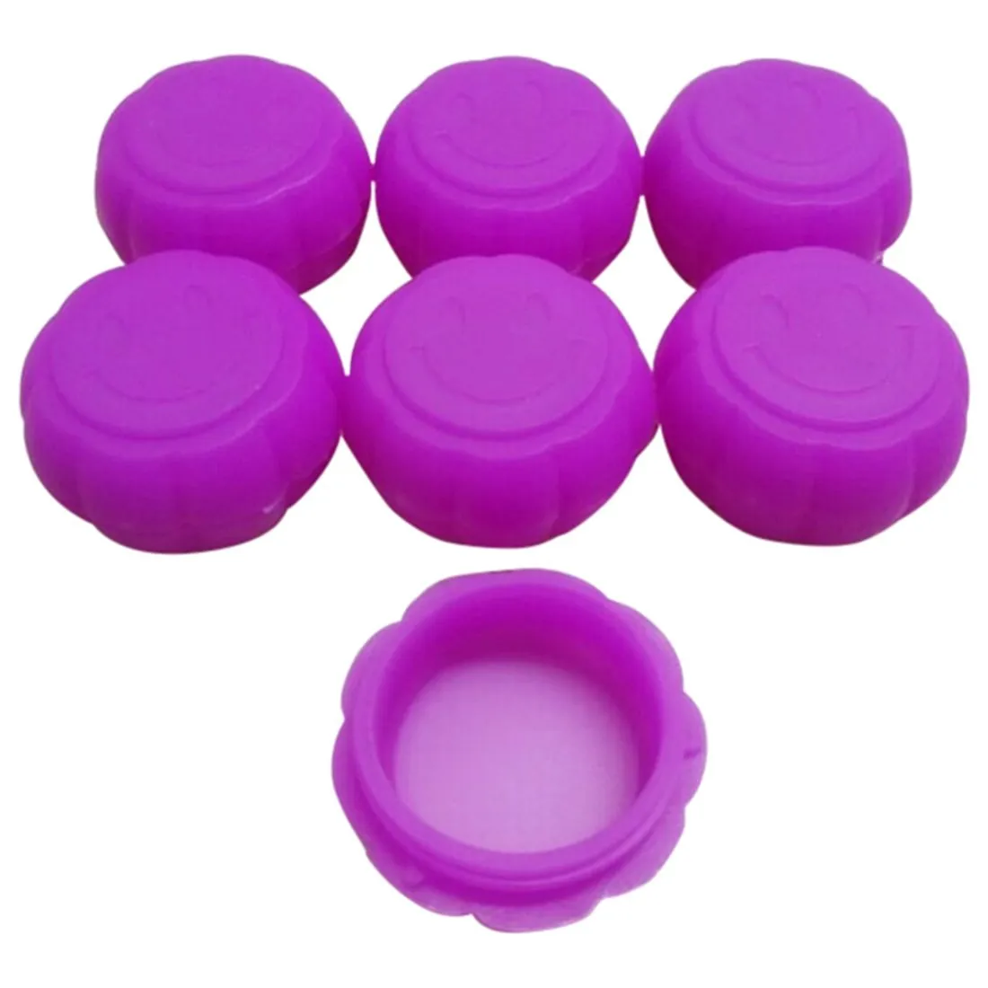 200 x appeored siliokne non-stick container 5ml pumpa form silikonburkar dab vax behållare för vax silikon non-stick burkar